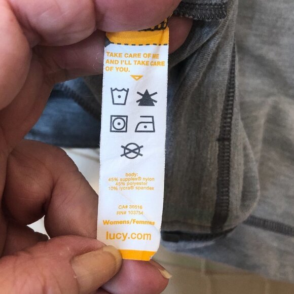 LUCY Hatha Flow Asymmetrical Grey Zipper Workout Yoga Jacket M - Picture 6 of 10